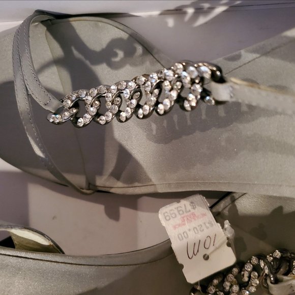 Calvin Klein Prom strap heels Silver - Picture 3 of 4